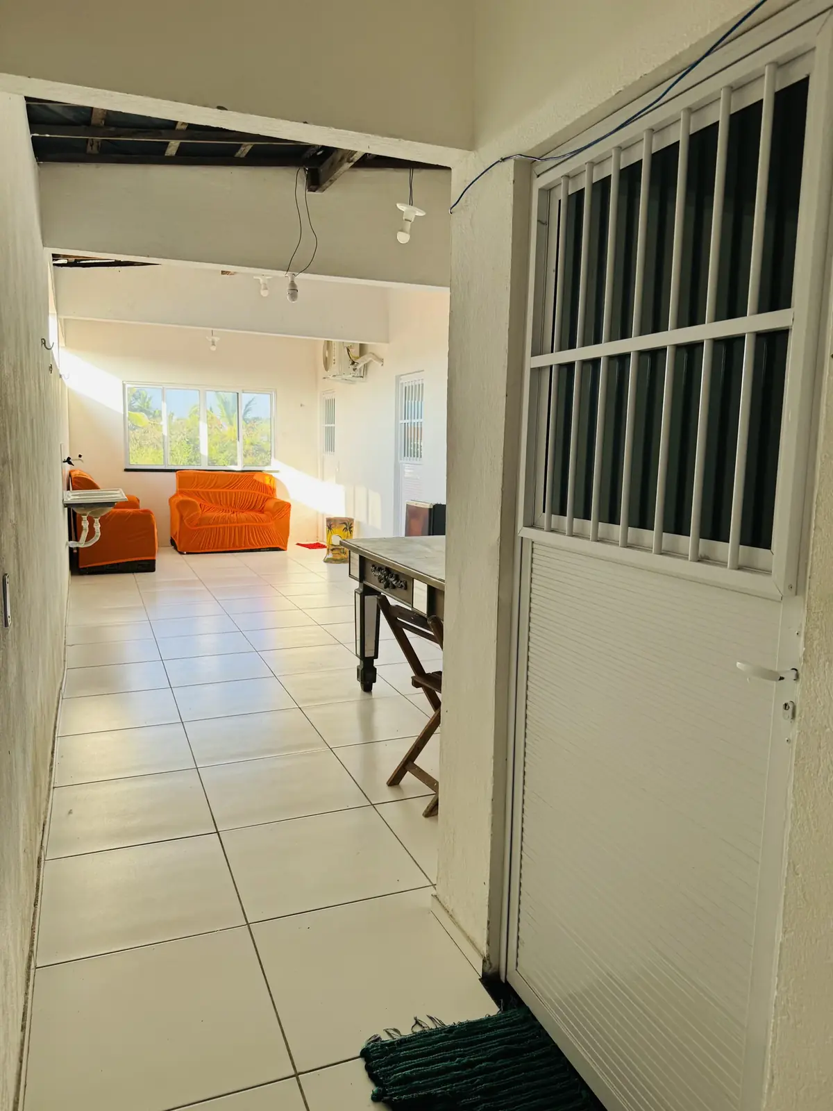 Corredor de acesso da pousada